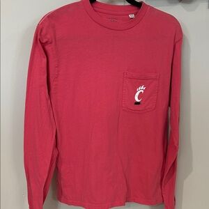 Men's Long Sleeve Pocket Tee - Red